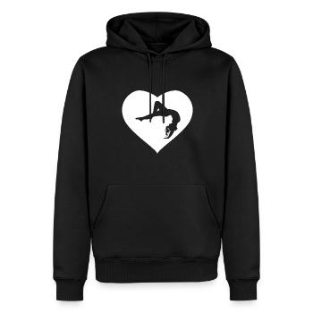 Gymnaste Handstand gymnastique gymnastique gymnastique - Sweat à capuche Premium bio Homme - noir - Devant - Nico (187cm)