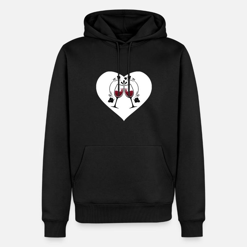 Winzer Weinbauer - Männer Premium Bio Hoodie - Schwarz