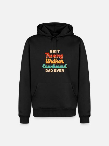 Treeing Walker Coonhound - Men’s Premium Organic Hoodie - black