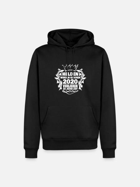 2020 - Männer Premium Bio Hoodie - Schwarz