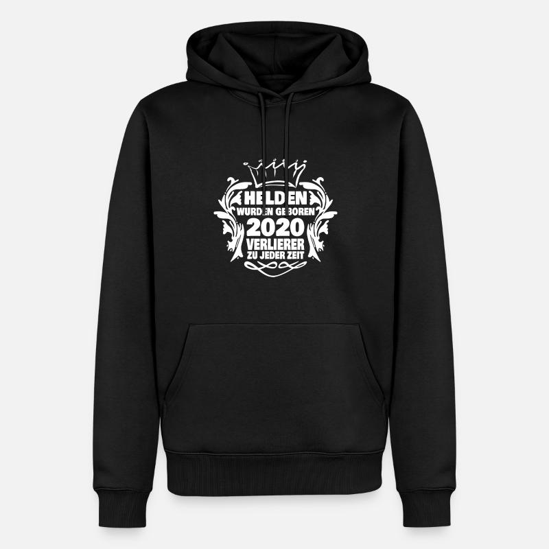2020 - Männer Premium Bio Hoodie - Schwarz