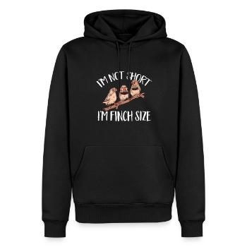 Zebrafinken Vogel Zebrafink - Männer Premium Bio Hoodie - Schwarz - Vorne - Nico (187cm)