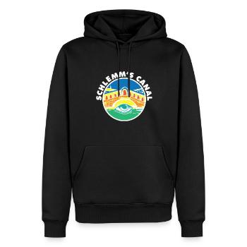 Schlemm's Canal Glaucoma Funny Optometrist Quote - Men’s Premium Organic Hoodie - black - Front - Nico (187cm)