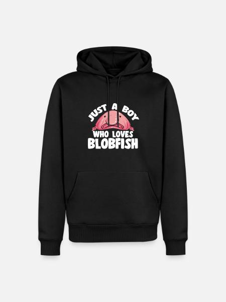 Blob fish - Men’s Premium Organic Hoodie - black