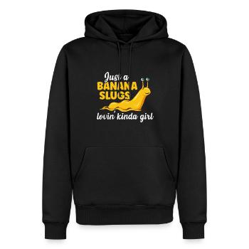 Banana Snail Snail - Men’s Premium Organic Hoodie - black - Front - Nico (187cm)