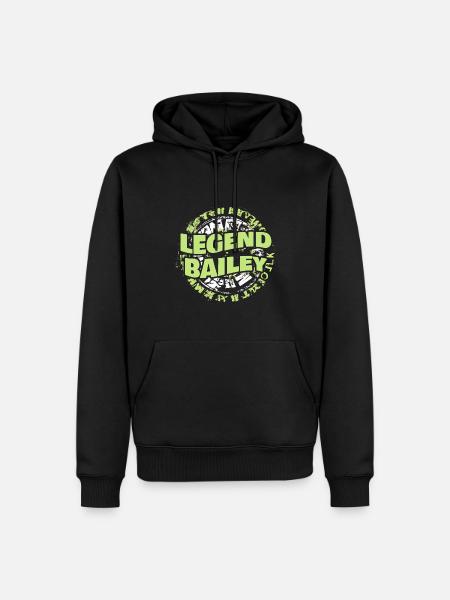 Legends Bailey - Men’s Premium Organic Hoodie - black