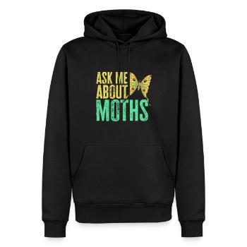 Motten Insektensammler Entomologe - Männer Premium Bio Hoodie - Schwarz - Vorne - Nico (187cm)