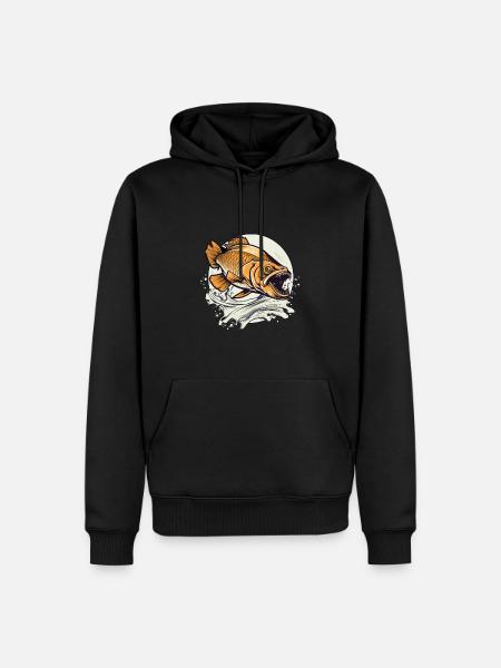 Angler Edition - Men’s Premium Organic Hoodie - black
