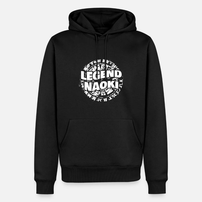 Par Naoki - Sweat à capuche Premium bio Homme - noir