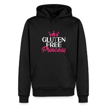 Glutenfrei Gluten Intoleranz - Männer Premium Bio Hoodie - Schwarz - Vorne - Nico (187cm)
