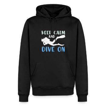 Tauchen Taucher Scuba Diving - Männer Premium Bio Hoodie - Schwarz - Vorne - Nico (187cm)