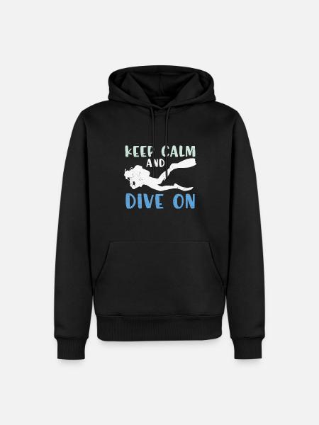 Diving Divers Scuba Diving - Men’s Premium Organic Hoodie - black