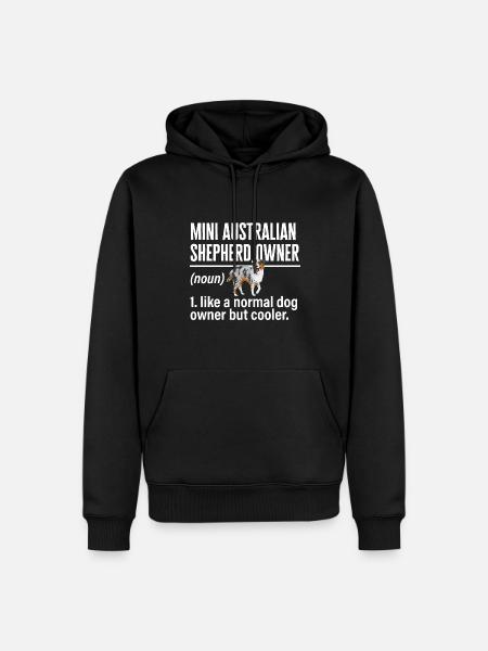 Miniature Australian Shepherd - Men’s Premium Organic Hoodie - black