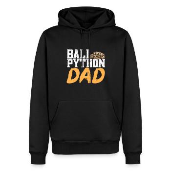 Ball Python Snake King Python - Men’s Premium Organic Hoodie - black - Front - Nico (187cm)
