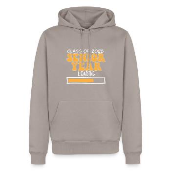 Class Of 2025 Senior Year Loading Future High - Männer Premium Bio Hoodie - Taupe - Vorne - Nico (187cm)