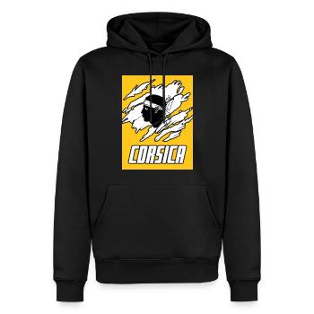 Korsika Insel - Männer Premium Bio Hoodie - Schwarz - Vorne - Nico (187cm)