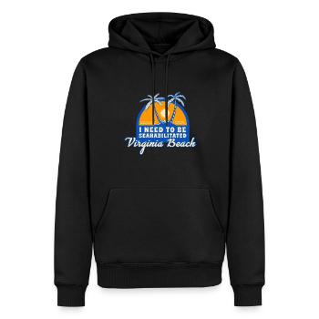 J’ai besoin d’être séahabilité Virginia Beach Summer - Sweat à capuche Premium bio Homme - noir - Devant - Nico (187cm)