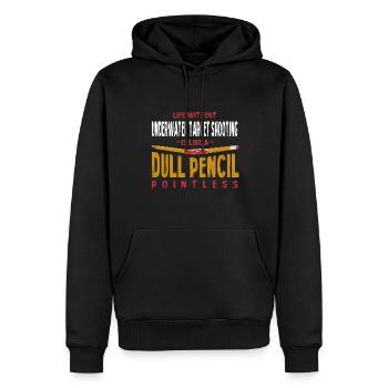 Funny Underwater Target Shooter Humor Underwater - Männer Premium Bio Hoodie - Schwarz - Vorne - Nico (187cm)