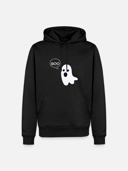 T-Shirt Ghost - Sweat à capuche Premium bio Homme - noir