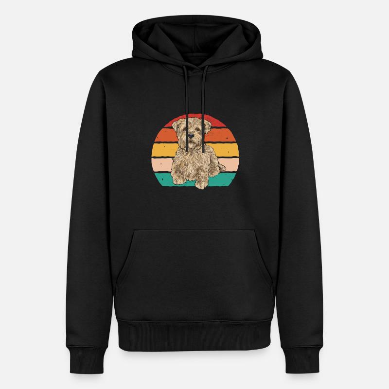 Cairn Terrier Chien - Sweat à capuche Premium bio Homme - noir