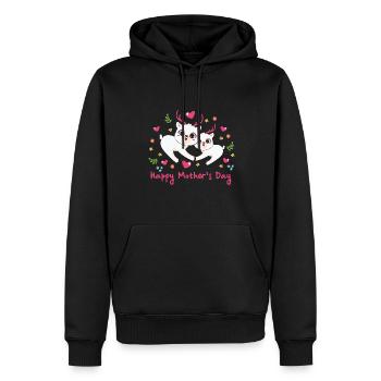 happy Mothersday - Männer Premium Bio Hoodie - Schwarz - Vorne - Nico (187cm)