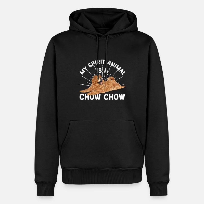 Chow Chow Chien - Sweat à capuche Premium bio Homme - noir