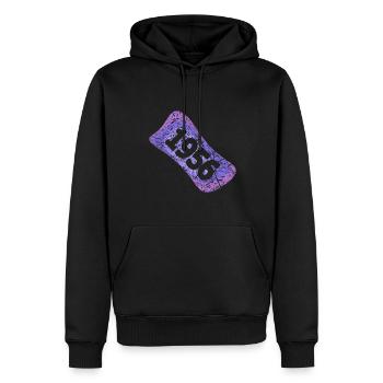 Étudiants 1956 - Sweat à capuche Premium bio Homme - noir - Devant - Nico (187cm)
