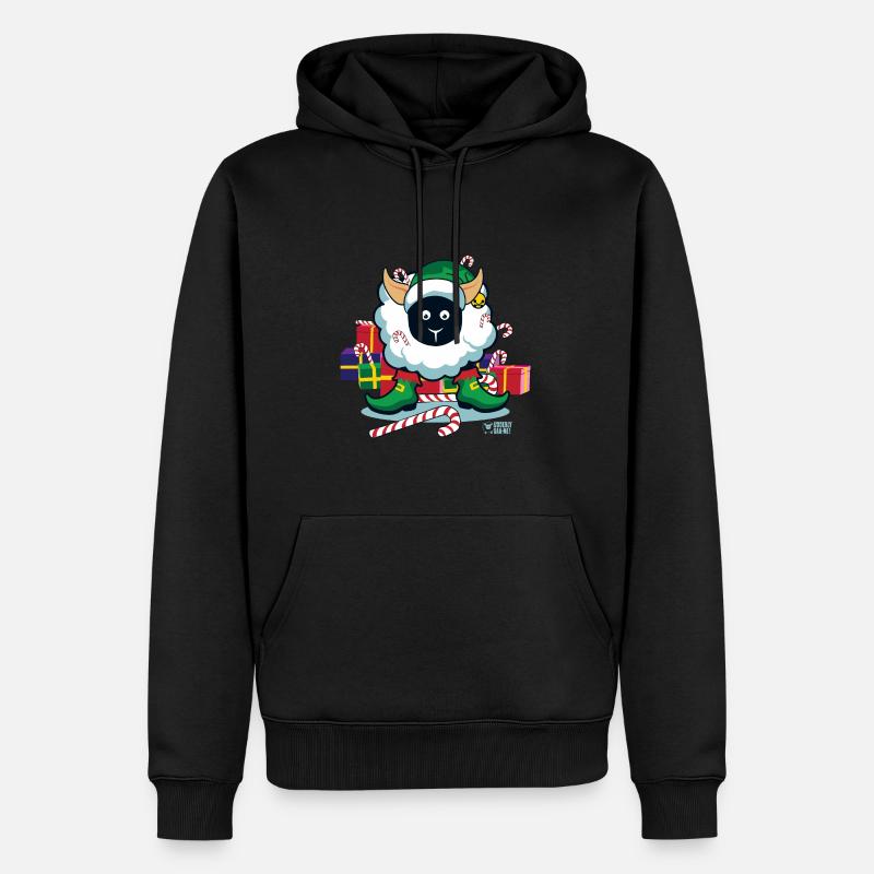 Ewe, ein Elf? - Männer Premium Bio Hoodie - Schwarz