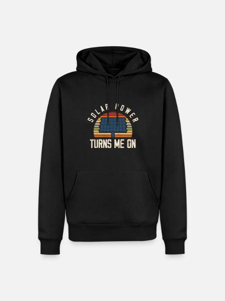 Solarmodul Solarenergie Solarstrom - Männer Premium Bio Hoodie - Schwarz