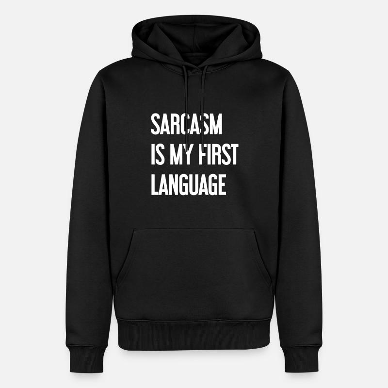 Sarkasmus-Profi - Männer Premium Bio Hoodie - Schwarz