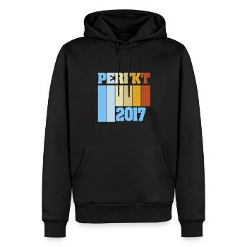 Perfekt 2017 - Männer Premium Bio Hoodie - Schwarz - Vorne - Nico (187cm)