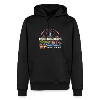 Pre K Teacher Pre Kinders Awesome Like Me - Men’s Premium Organic Hoodie - black - Front - Nico (187cm)