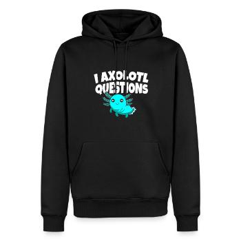 Axolotl Pet Owner I Animal Axolotl Questions - Men’s Premium Organic Hoodie - black - Front - Nico (187cm)