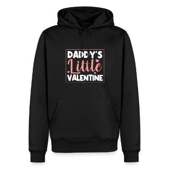 Daddy's Little Valentine Cute Valentines Day Toddl - Männer Premium Bio Hoodie - Schwarz - Vorne - Nico (187cm)