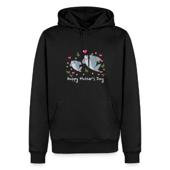 happy Mothersday - Männer Premium Bio Hoodie - Schwarz - Vorne - Nico (187cm)