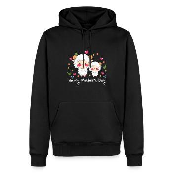 happy Mothersday - Männer Premium Bio Hoodie - Schwarz - Vorne - Nico (187cm)