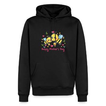 happy Mothersday - Männer Premium Bio Hoodie - Schwarz - Vorne - Nico (187cm)