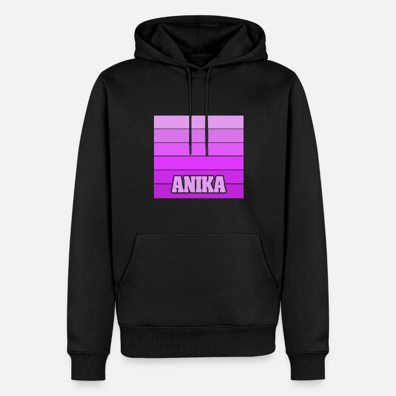 Cadeau pour Anika - Sweat à capuche Premium bio Homme - noir
