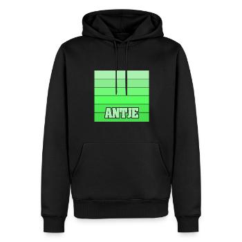 Fille Antje - Sweat à capuche Premium bio Homme - noir - Devant - Nico (187cm)
