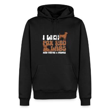 Foxred Labrador Fox Red Labrador Retriever - Men’s Premium Organic Hoodie - black - Front - Nico (187cm)