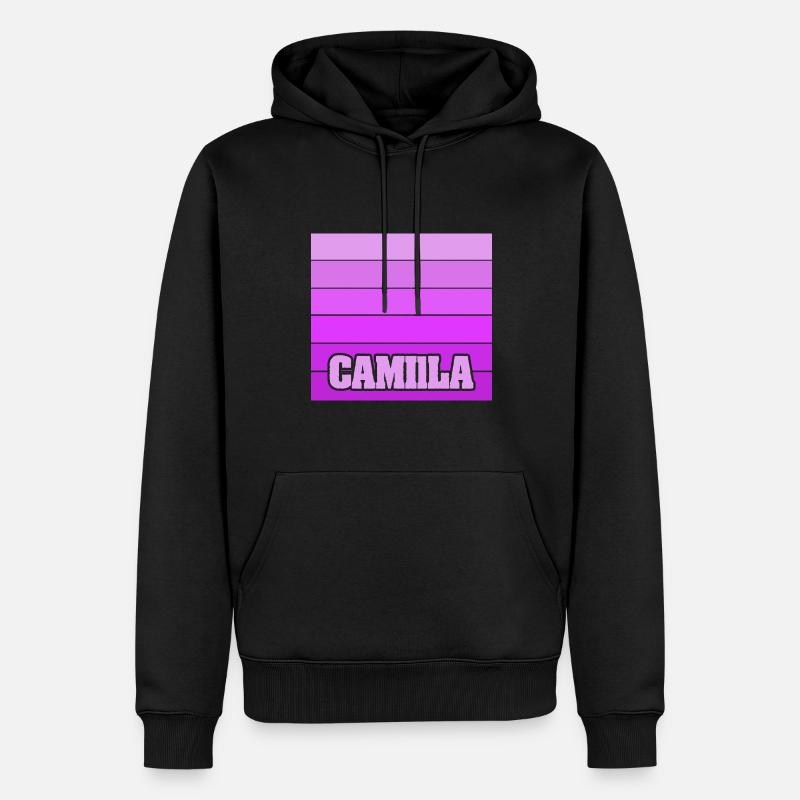 Mädchenname Camilla - Männer Premium Bio Hoodie - Schwarz