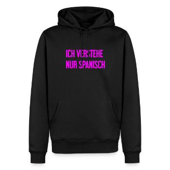 Ich verstehe nur Spanisch - Männer Premium Bio Hoodie - Schwarz - Vorne - Nico (187cm)