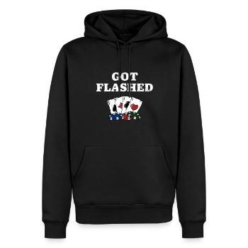 Got Flashed Card Games Casino Card Player - Sweat à capuche Premium bio Homme - noir - Devant - Nico (187cm)