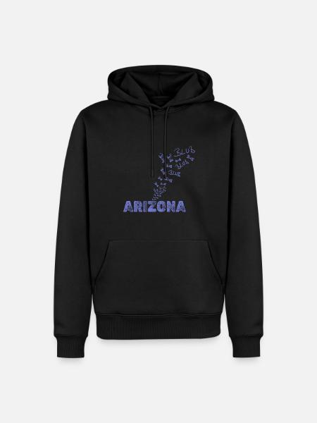 Bubbling Arizona - Men’s Premium Organic Hoodie - black