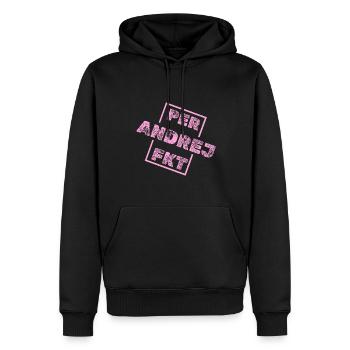 Geschenk für Andrej - Männer Premium Bio Hoodie - Schwarz - Vorne - Nico (187cm)