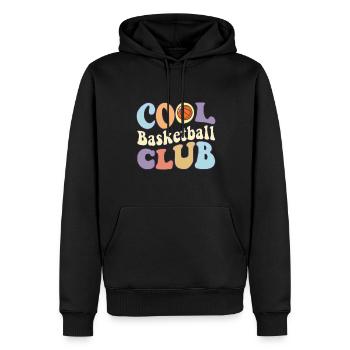 Cool Basketball Club Basketballer Crew Coach - Männer Premium Bio Hoodie - Schwarz - Vorne - Nico (187cm)