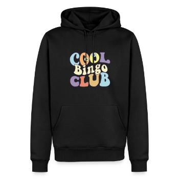 Cool Bingo Club Bingo Queen King Grand-mère - Sweat à capuche Premium bio Homme - noir - Devant - Nico (187cm)