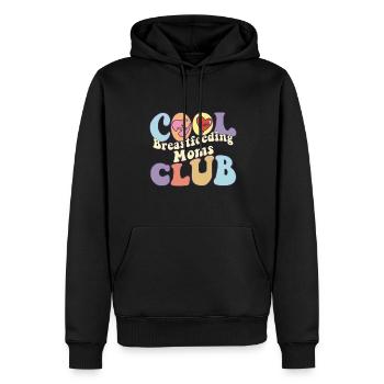 Cool Breastfeeding Moms Club Breast Milk - Männer Premium Bio Hoodie - Schwarz - Vorne - Nico (187cm)