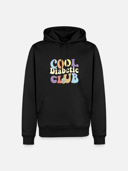 Cool Diabetic Club Diabetes Warrior Awareness - Männer Premium Bio Hoodie - Schwarz