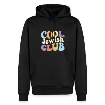Cool Jewish Club Jews Squad Hebrew Yiddish - Männer Premium Bio Hoodie - Schwarz - Vorne - Nico (187cm)